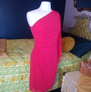 Evan-Picone one-armed cocktail dress